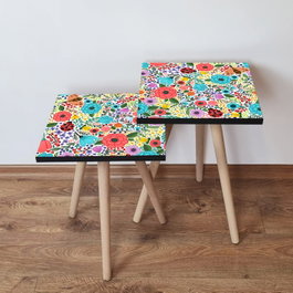 Hanah Home Mesas Nido Multicolor (2 Piezas)